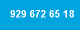 929 672 65 18 929 672 65 18